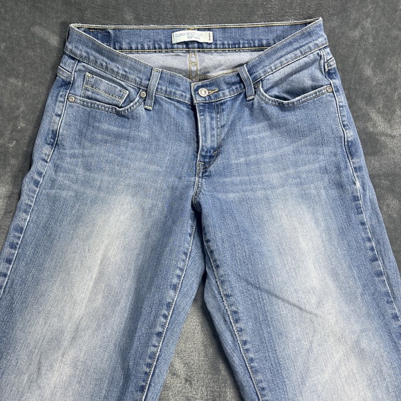 Levis Jeans Womens 14 Blue 529 Curvy Bootcut Mid Rise Light Wash Stretch Denim - Picture 2 of 7